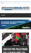 How breakingisraelnews.com looks like on a mobile device such as an iPhone.