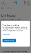 How bredband.net looks like on a mobile device such as an iPhone.
