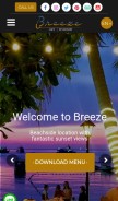 How breezekohtao.com looks like on a mobile device such as an iPhone.