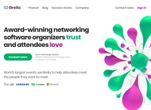 How brella.io looks like on a tablet such as an iPad.