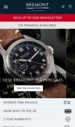 How bremont.com looks like on a mobile device such as an iPhone.