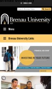 How brenau.edu looks like on a mobile device such as an iPhone.