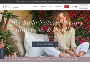 How brentwoodhome.com looks like on a tablet such as an iPad.