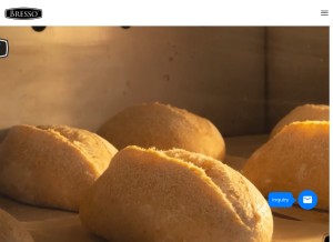 How bresso-oven.com looks like on a tablet such as an iPad.