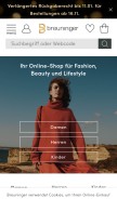 How breuninger.com looks like on a mobile device such as an iPhone.