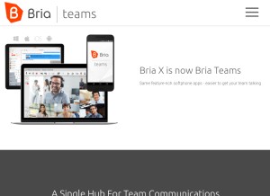 How bria-x.com looks like on a tablet such as an iPad.