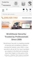 How brickhousesecurity.com looks like on a mobile device such as an iPhone.