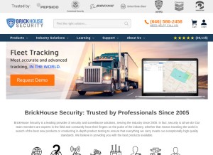 How brickhousesecurity.com looks like on a tablet such as an iPad.