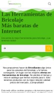 How bricobarato.net looks like on a mobile device such as an iPhone.