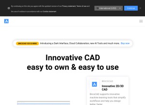 How bricsys.com looks like on a tablet such as an iPad.