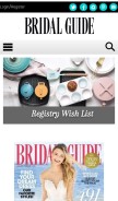 How bridalguide.com looks like on a mobile device such as an iPhone.
