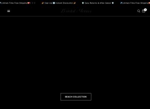 How bridalvenus.com looks like on a tablet such as an iPad.