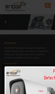 How bridgei2p.com looks like on a mobile device such as an iPhone.