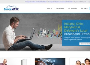 How bridgemaxx.com looks like on a tablet such as an iPad.