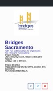How bridgessacramento.com looks like on a mobile device such as an iPhone.