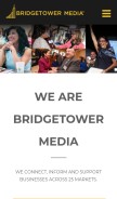 How bridgetowermedia.com looks like on a mobile device such as an iPhone.