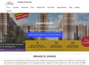 How brigadeeldorado.net.in looks like on a tablet such as an iPad.