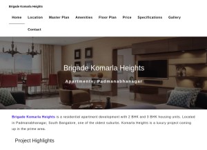How brigadekomarlaheights.net.in looks like on a tablet such as an iPad.
