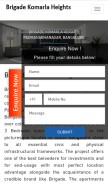 How brigadekomarlaheights.org.in looks like on a mobile device such as an iPhone.