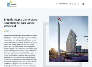 How brigadeutopiacornerstone.com looks like on a tablet such as an iPad.