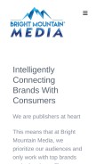 How brightmountainmedia.com looks like on a mobile device such as an iPhone.