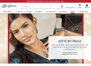 How brighton.com looks like on a tablet such as an iPad.