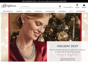 How brightoncollectibles.com looks like on a tablet such as an iPad.