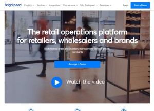 How brightpearl.com looks like on a tablet such as an iPad.