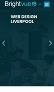 How brightvue.co.uk looks like on a mobile device such as an iPhone.