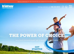 How brightway.com looks like on a tablet such as an iPad.