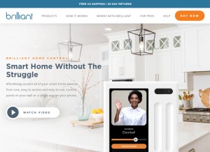 How brilliant.tech looks like on a tablet such as an iPad.