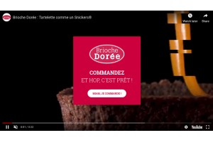 How briochedoree.fr looks like on a tablet such as an iPad.