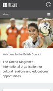 How britishcouncil.org looks like on a mobile device such as an iPhone.