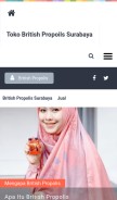How britishpropolisdisurabaya.blogspot.com looks like on a mobile device such as an iPhone.