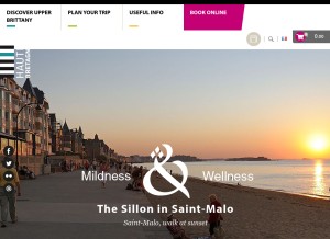 How brittany-tourism.com looks like on a tablet such as an iPad.