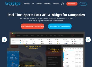 How broadage.com looks like on a tablet such as an iPad.