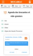 How brocabrac.fr looks like on a mobile device such as an iPhone.