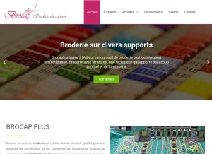 How brocaplus.com looks like on a tablet such as an iPad.