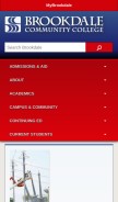 How brookdalecc.edu looks like on a mobile device such as an iPhone.