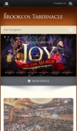 How brooklyntabernacle.org looks like on a mobile device such as an iPhone.