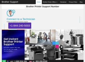 How brother-support.us looks like on a tablet such as an iPad.
