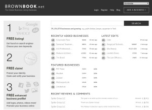 How brownbook.net looks like on a tablet such as an iPad.