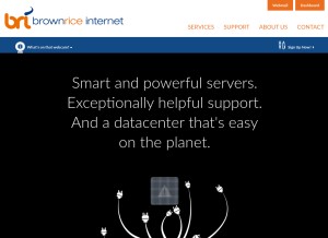 How brownrice.com looks like on a tablet such as an iPad.