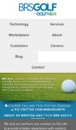 How brsgolf.com looks like on a mobile device such as an iPhone.