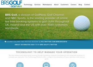 How brsgolf.com looks like on a tablet such as an iPad.