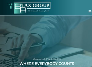 How brtaxgroup.com looks like on a tablet such as an iPad.