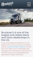 How brucknertruck.com looks like on a mobile device such as an iPhone.