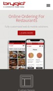 How brygid.com looks like on a mobile device such as an iPhone.