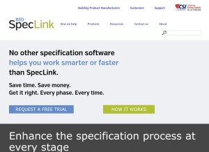 How bsdspeclink.com looks like on a tablet such as an iPad.