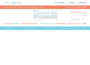 How bseid.com looks like on a tablet such as an iPad.